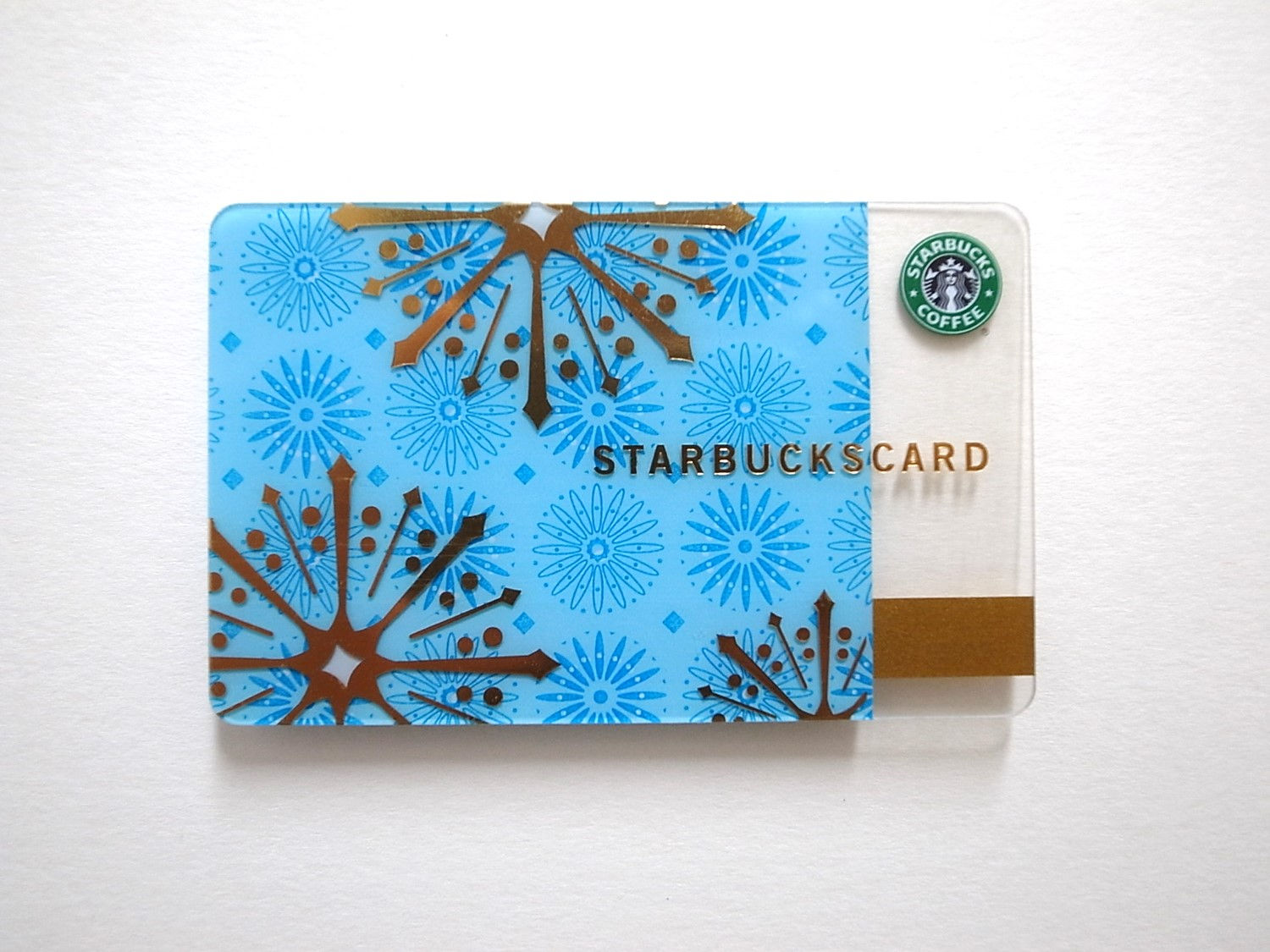 Rare New 2006 Starbucks Japan Card Shimmering Snowflakes
