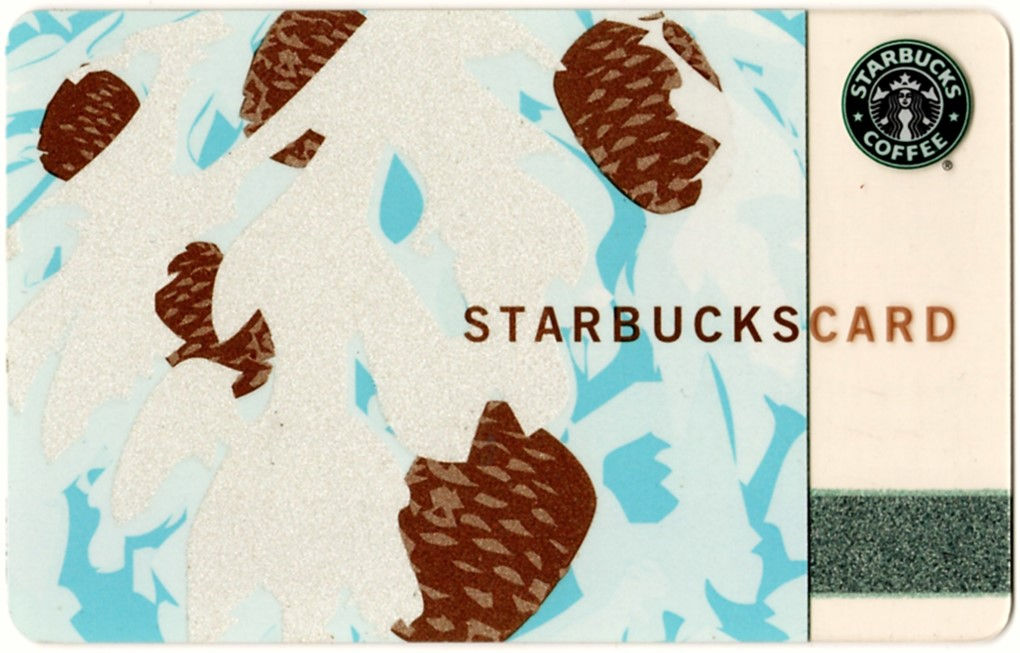 New 2002 Starbucks Japan Crad Pine Cones MINT