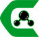 caldwell innovations logo, carbon dioxide molecule