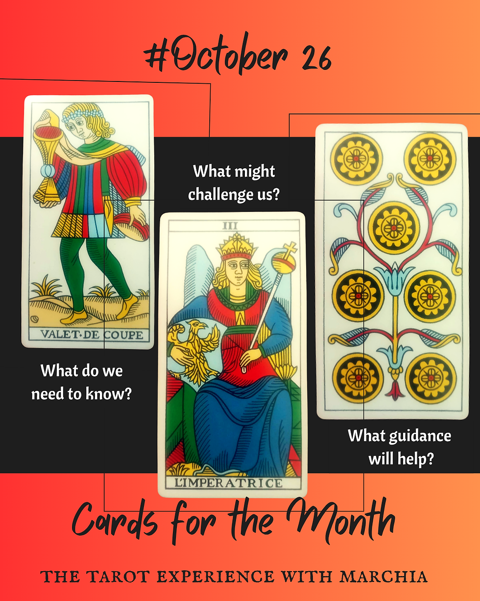 Tarot Cards for the Month of October 2026