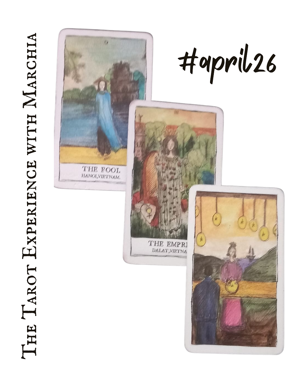 Tarot Card Reading for April 2026 The Fool, The Empress, 8 of Pentacles