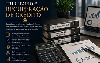 Consultoria especializada em Direito Tributário, recuperação de créditos fiscais e gestão de passivos para empresas e indivíduos.