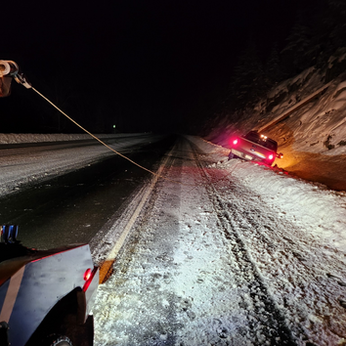 Snow recovery winchout