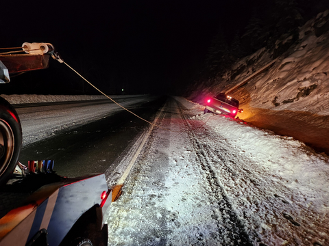 Snow recovery winchout
