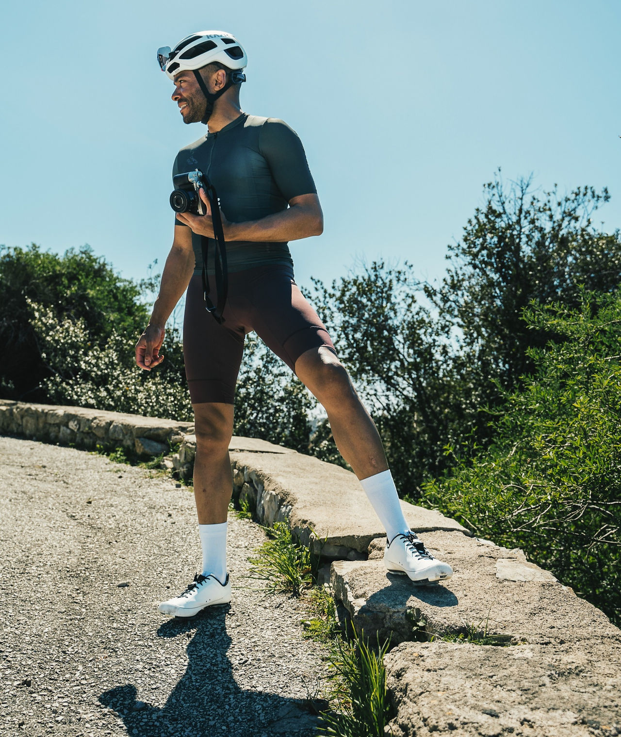cyclist wearing Universal Colours in Mallorca