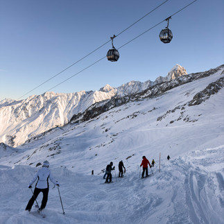 slopes in Chamonix Les Grands Montets