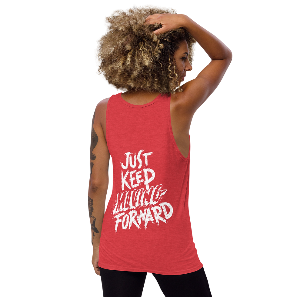 Thumbnail: Gym Just keep moving forward Tank Top