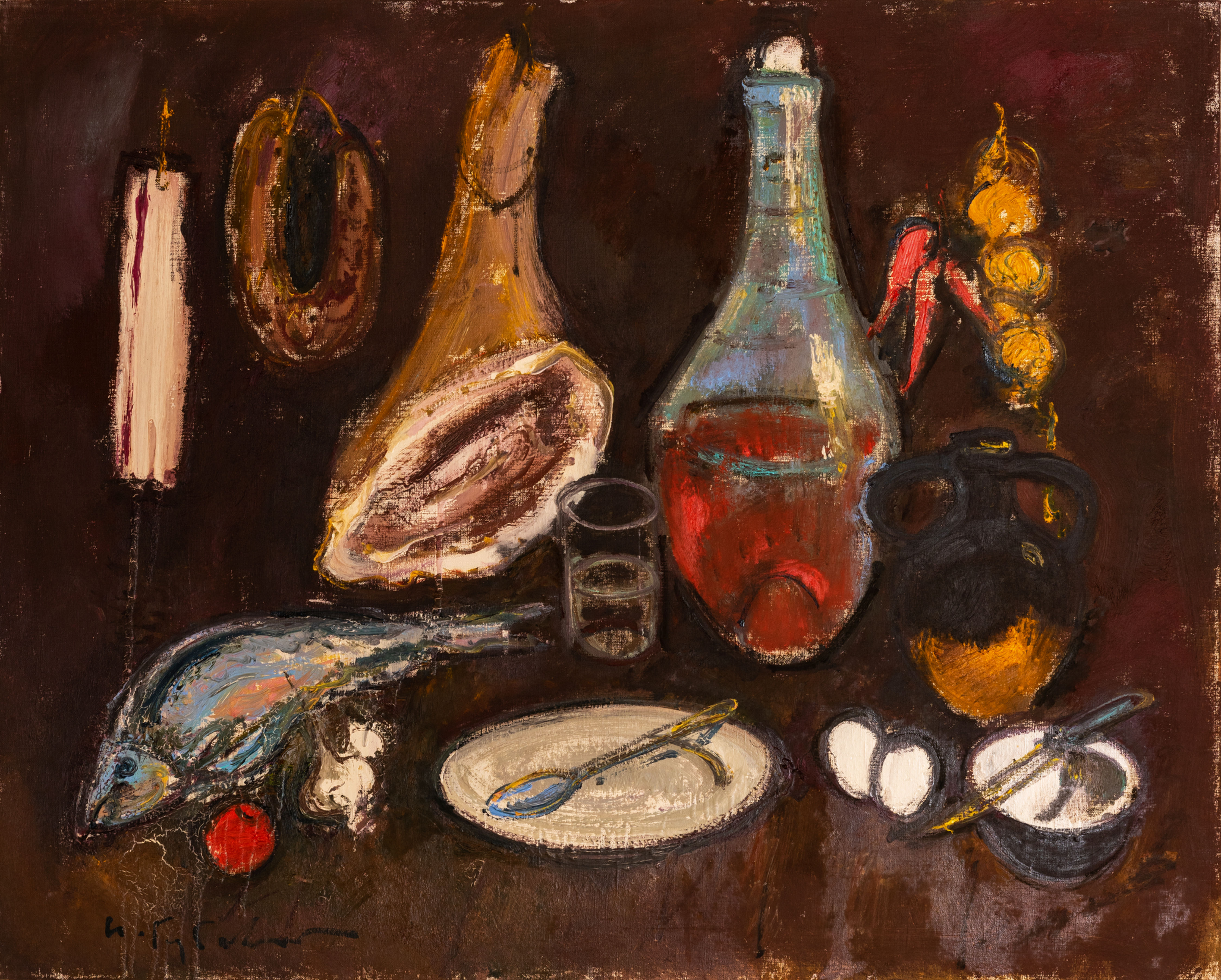 Серебренная ложка, 2004. Масло, холст, 80х100 СМ.