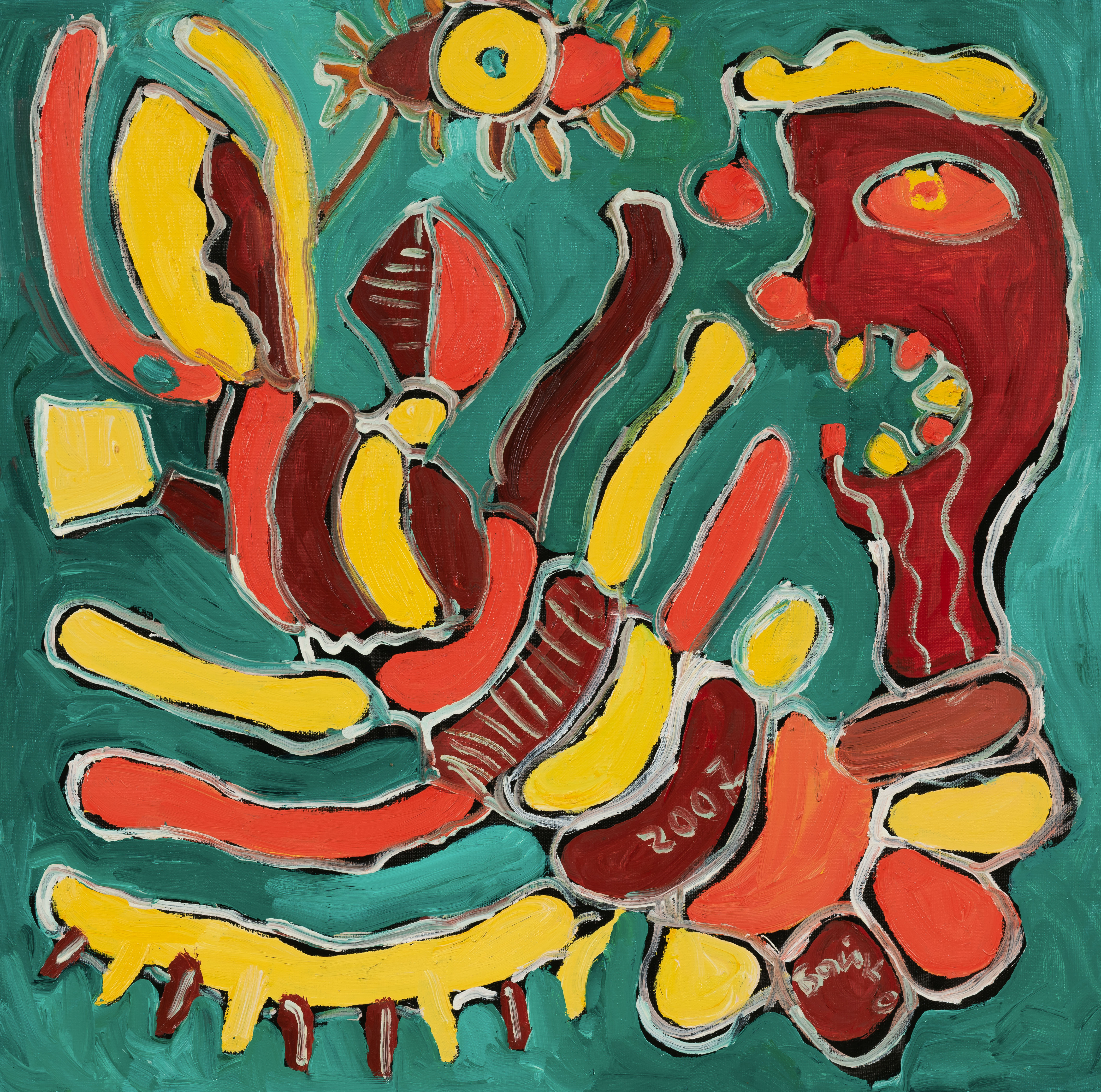 Колайдер, 2007. Масло, полотно, 60х60 СМ.