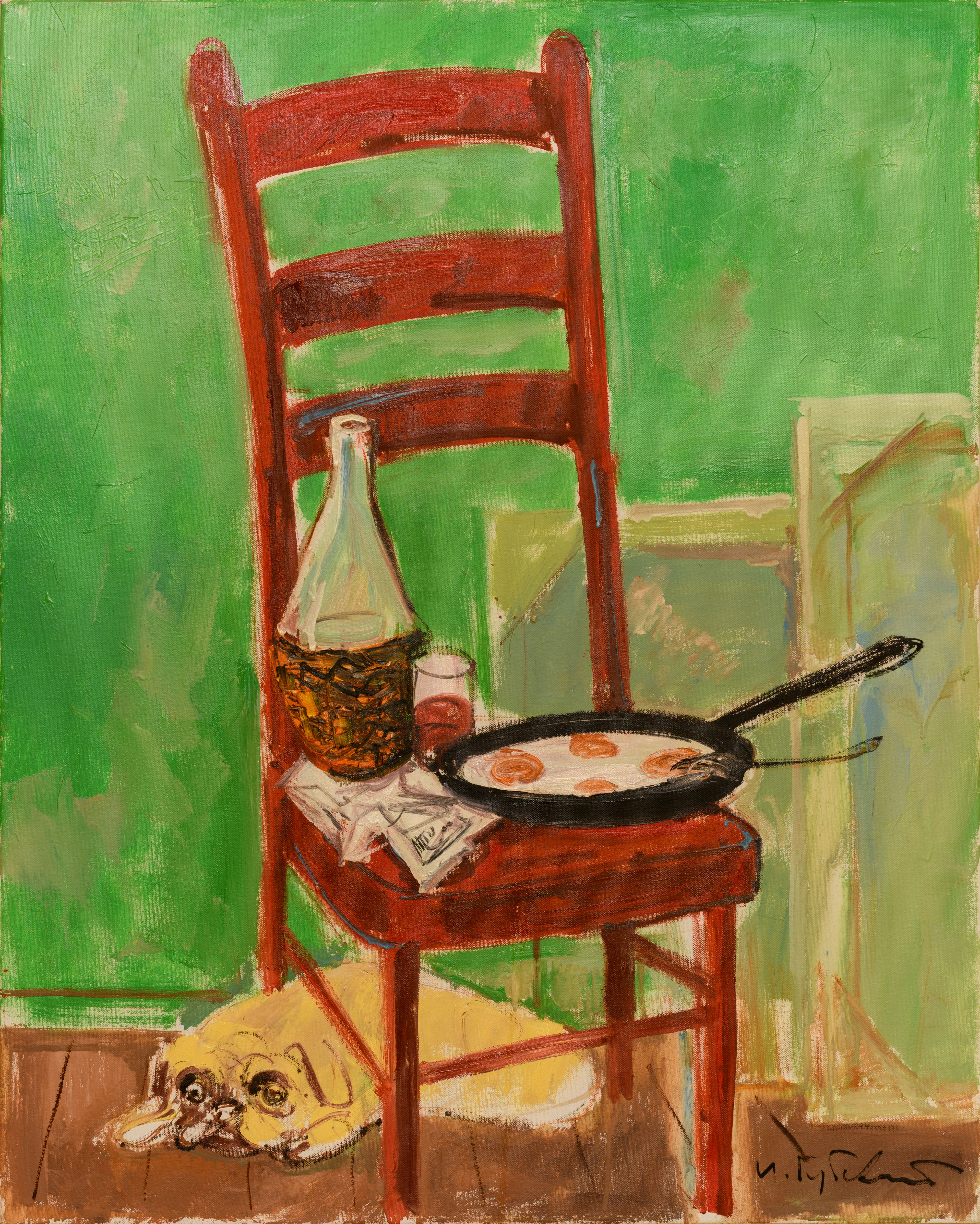 Мастерская художника - завтрак, 2000. Масло, холст, 80х100 СМ.