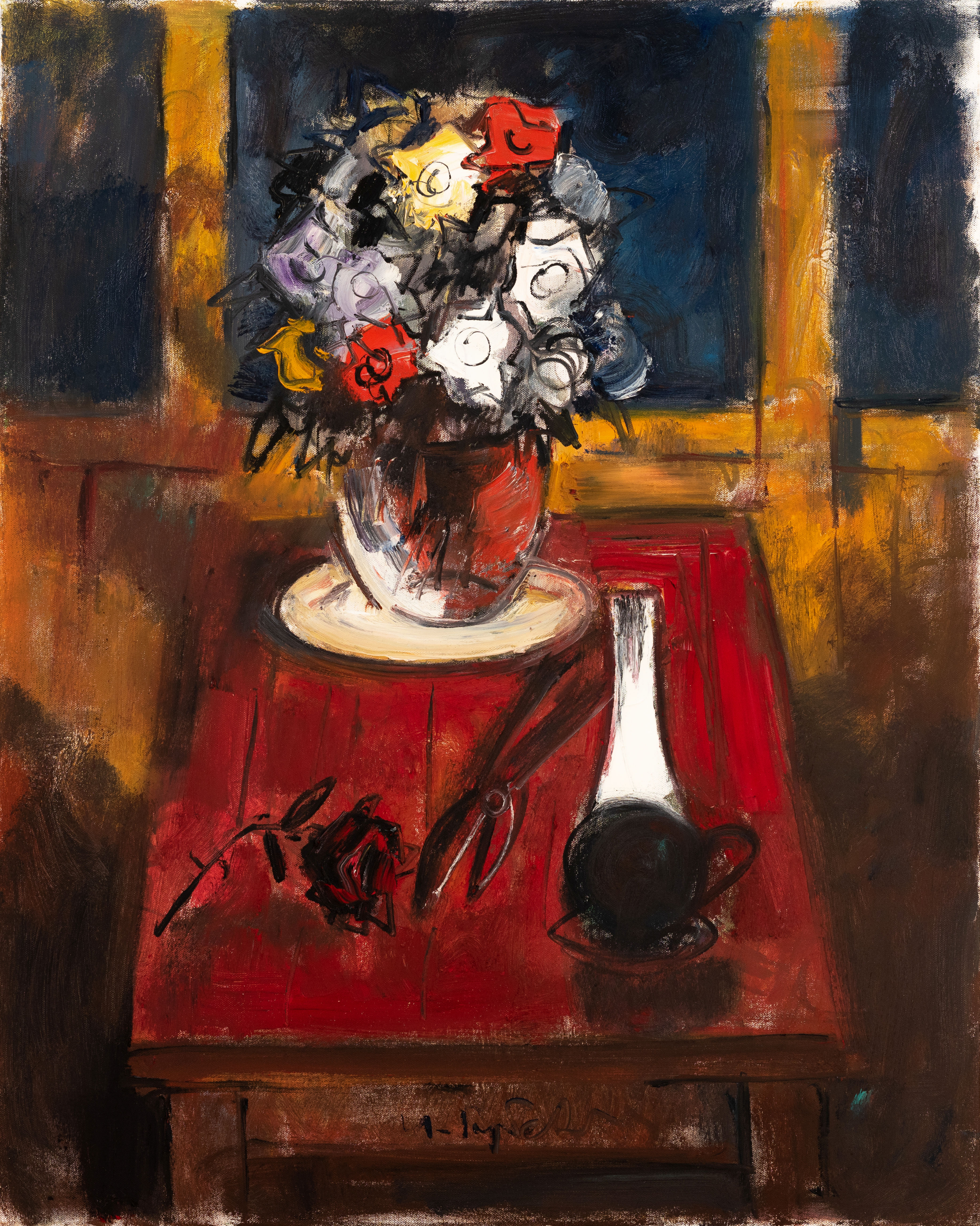 Night Bouquet, 2002. Oil, canvas, 80x100 CM.
