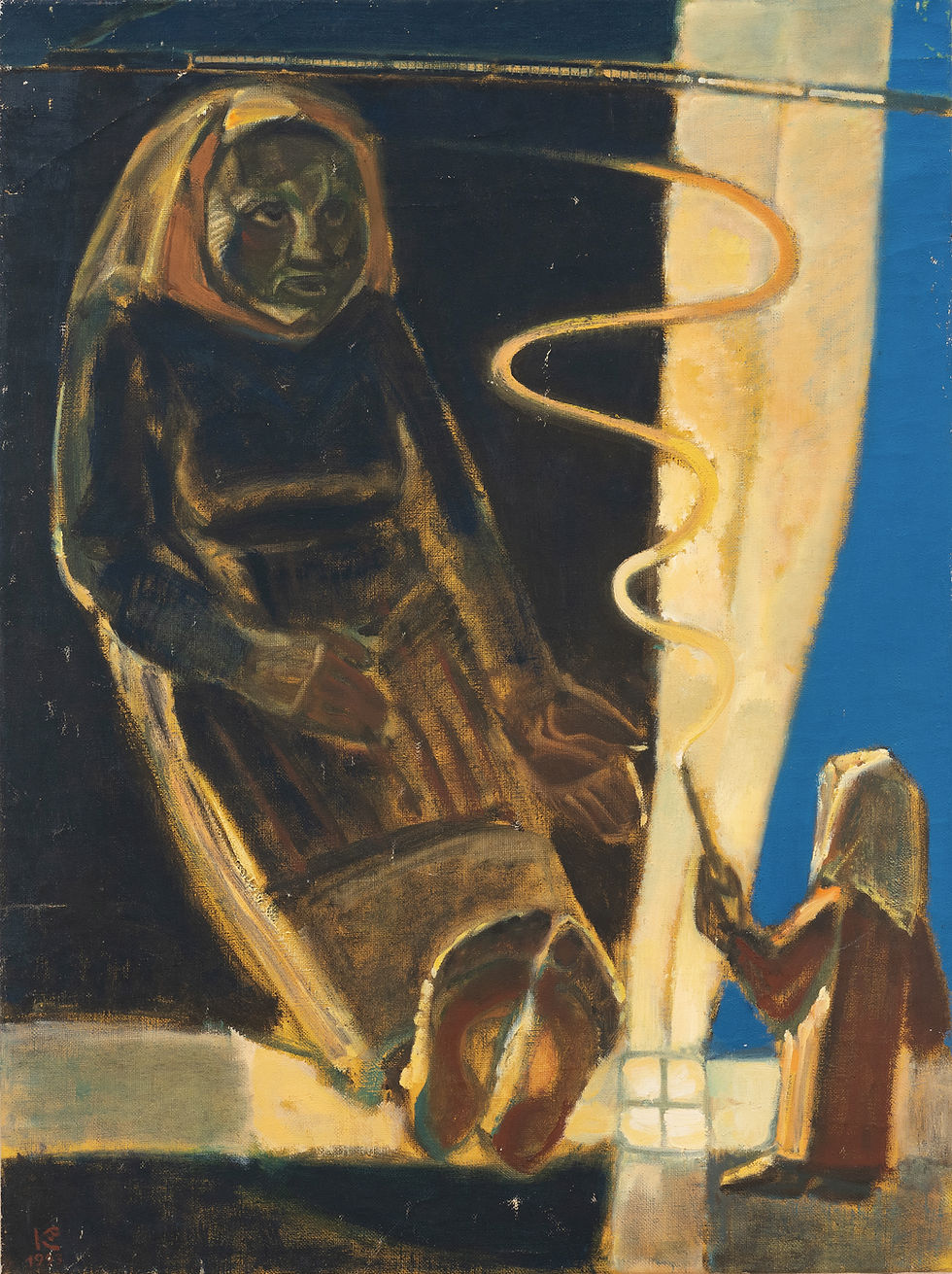 Кабаченко В.П. "Двi Жiнки", 1993. Масло, полотно, 107х80
