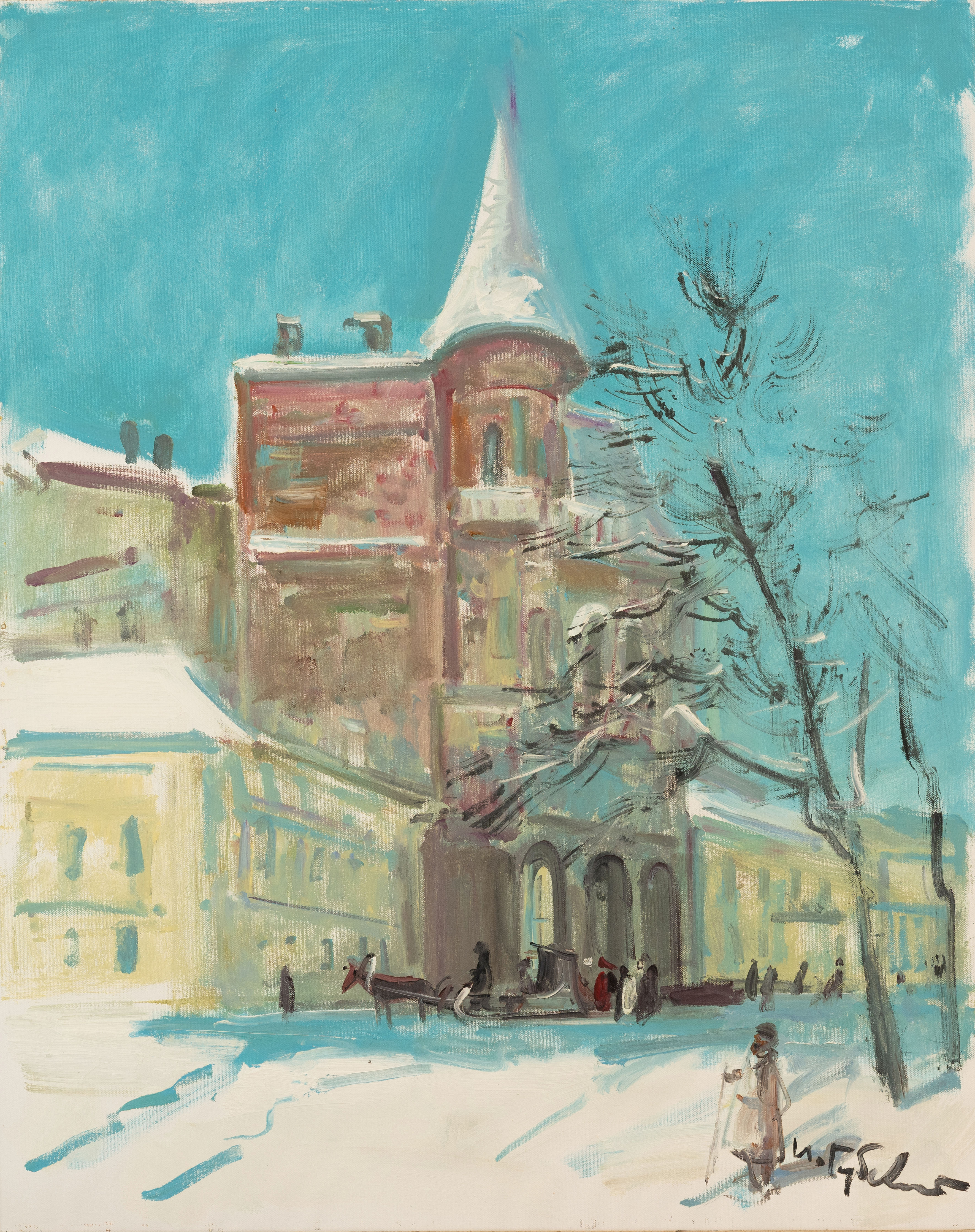 Будинок Барона. Київ 1913 2002. Масло, полотно, 80х100 СМ.