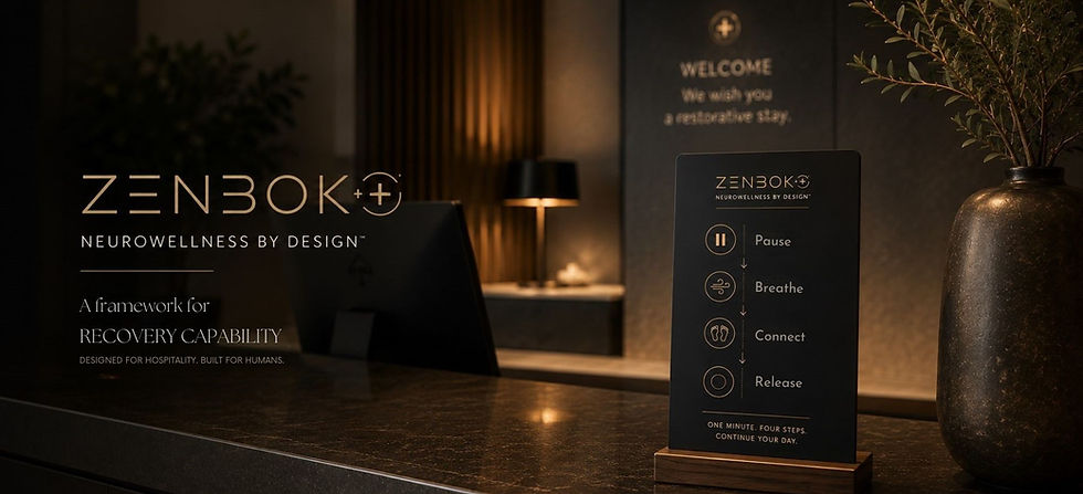 Neurowellness By Design framework for luxury hospitality.