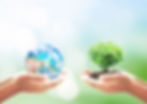 World environment day concept: Two human