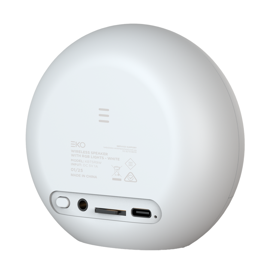 compact wireless speaker with USB-C charging