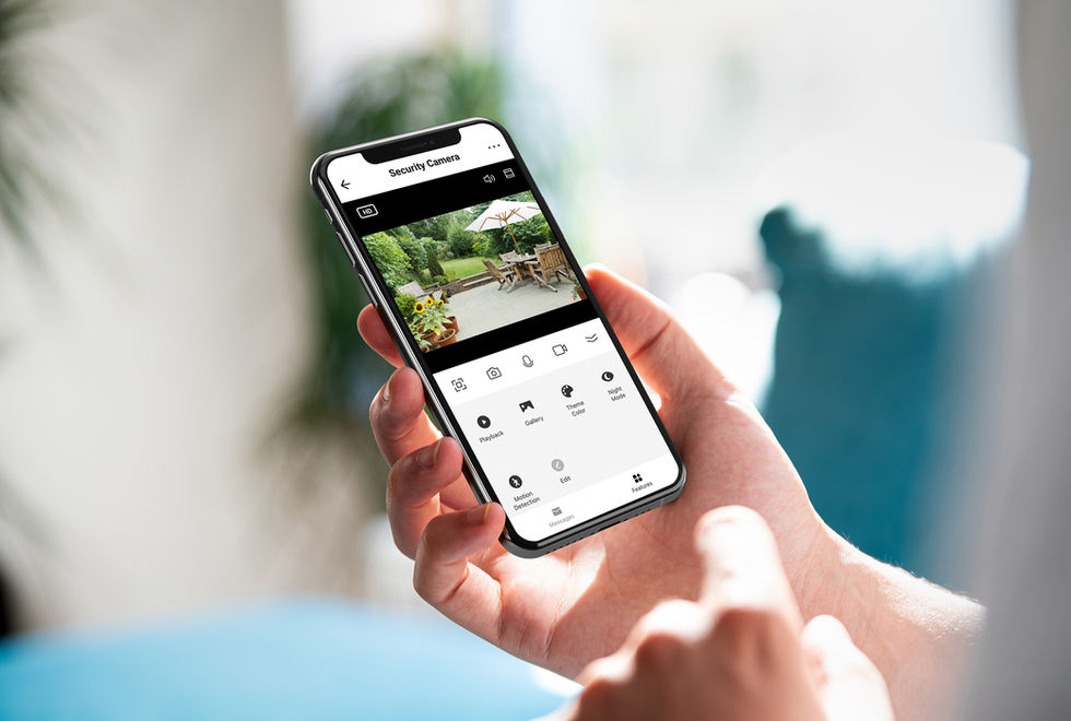 outdoor smart security camera with app control