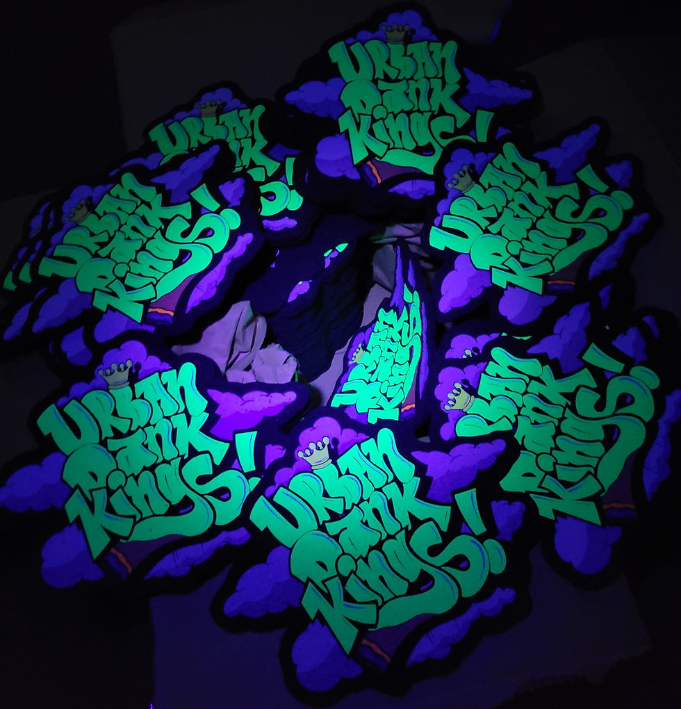 Thumbnail: UDK Smoke Logo 12" UV reactive Moodmat