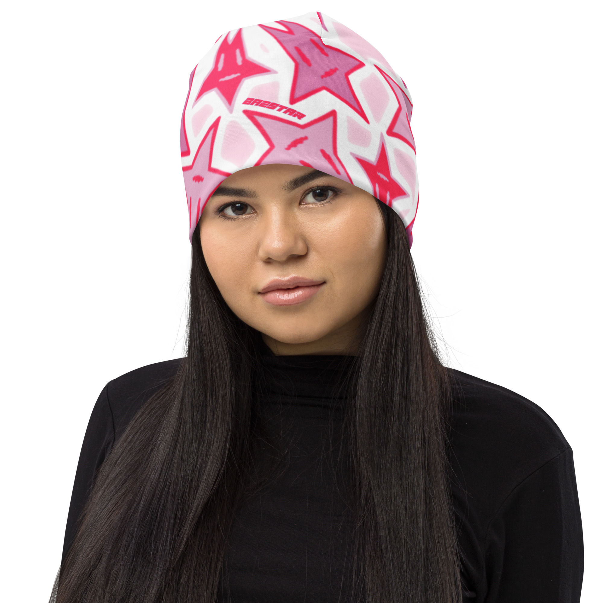 Pink BaeStar Camo Beanie