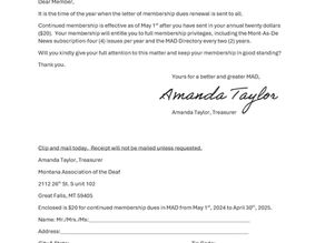 MAD Membership Due Renewal 2024