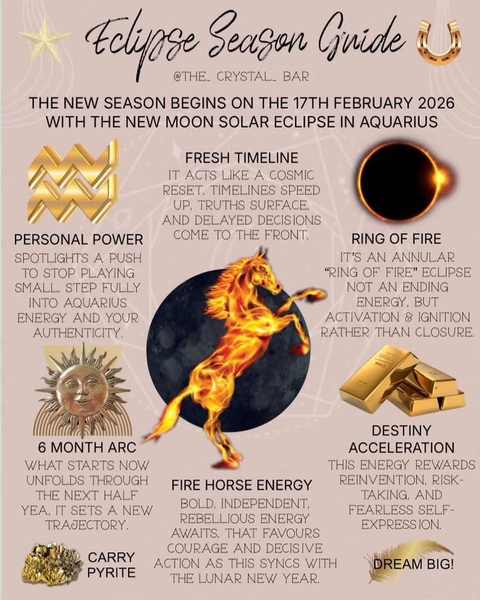 New Moon 🌚 Aquarius Eclipse