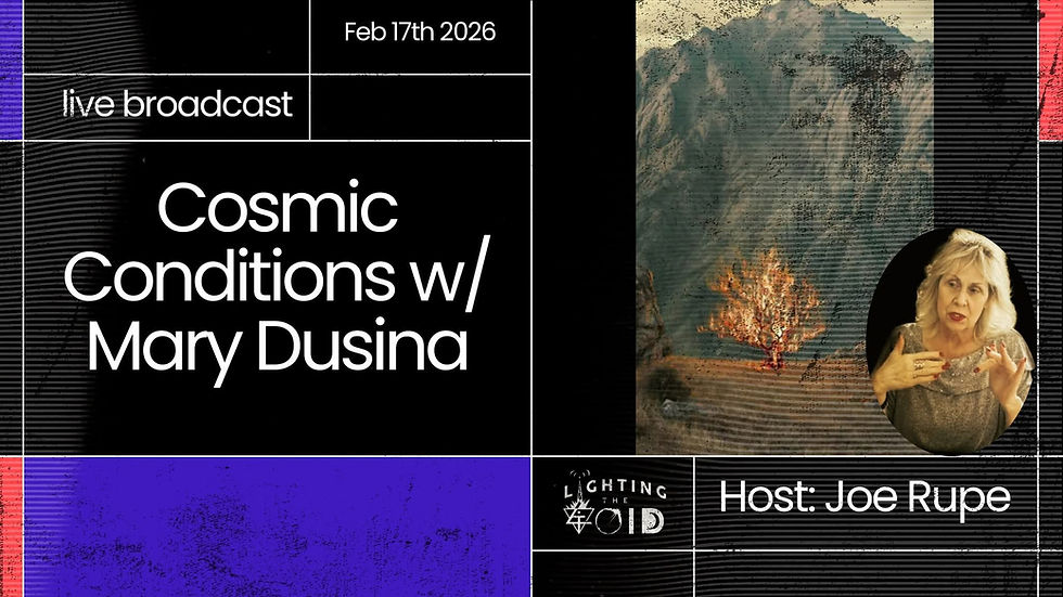 Eclipse podcast live 2-17 10pm-Midnight Eastern time YouTube Channel Lighting the void radio