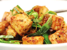 Crispy Tofu with Charred Spring Onions