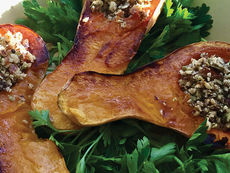 Hazelnut Stuffed Butternut Squash