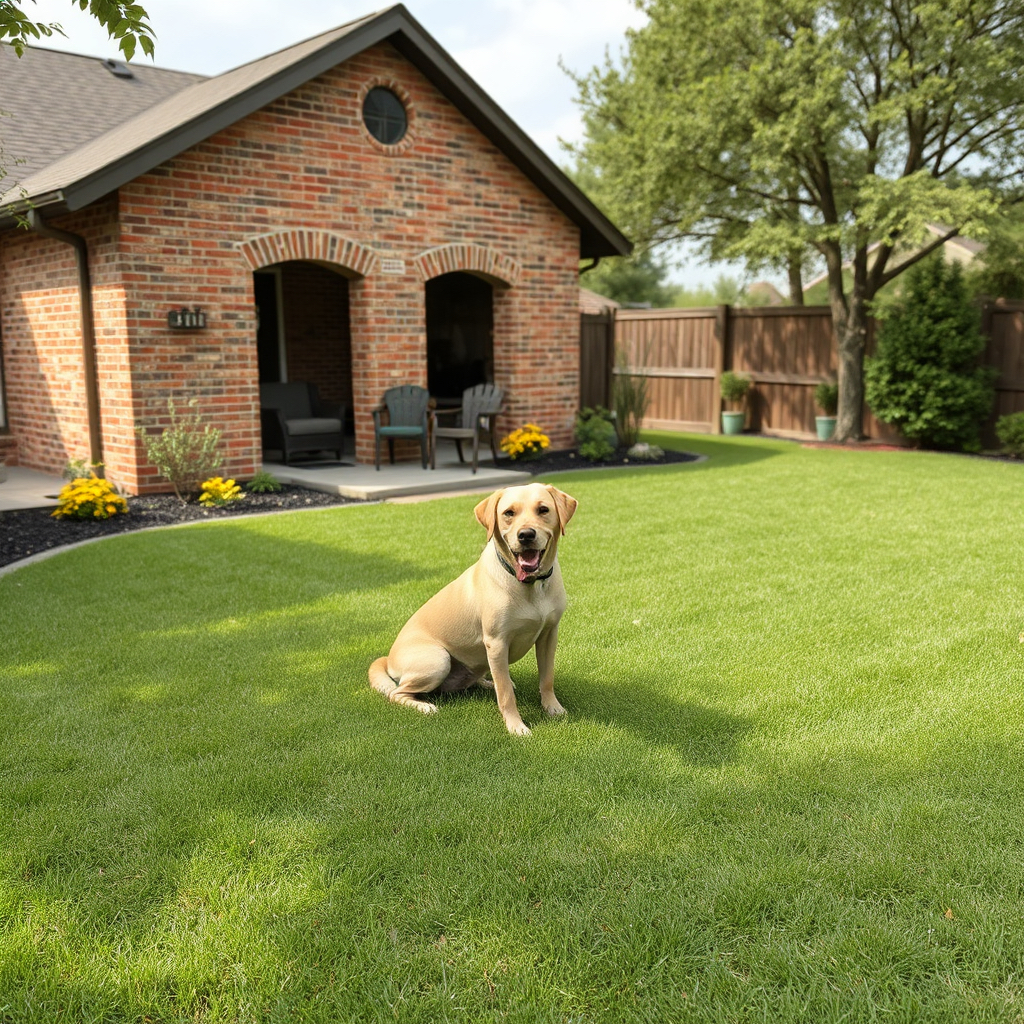 Professional pet waste removal service by Logos NTX Pooper Scooper Crew