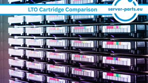 LTO Ultrium drive and cartridge compatibility comparing LTO-5, LTO-6, LTO-7, LTO-8 and LTO-9 native capacity, readwrite backward compatibility for enterprise backup server-parts.eu refurbished