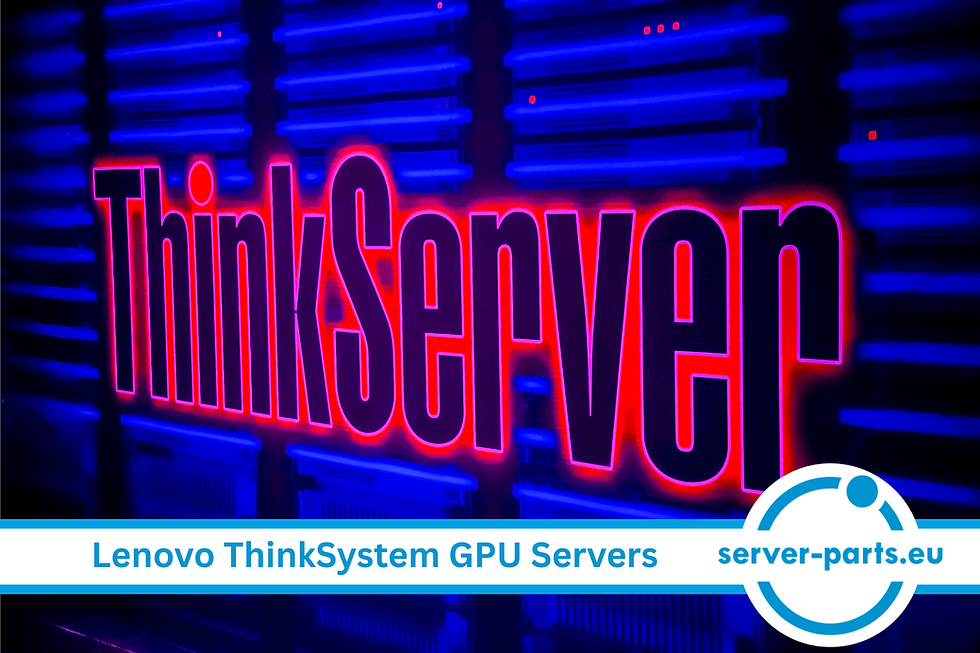 Refurbished Lenovo ThinkSystem GPU servers with NVIDIA GPUs optimized for AI, HPC, and deep learning workloads in enterprise data centers. Server-parts.eu. Used. Refurbished.