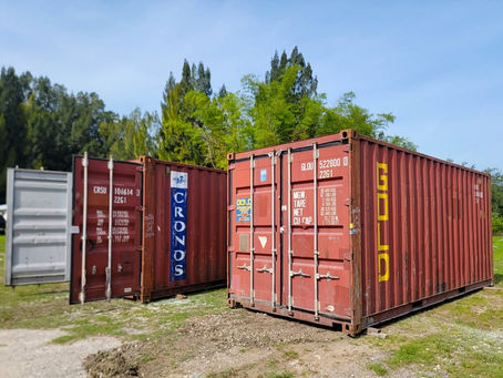 shipping containers at our Fellsmere Florida facility