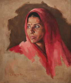 La guardiana del templo. Óleo _lienzo