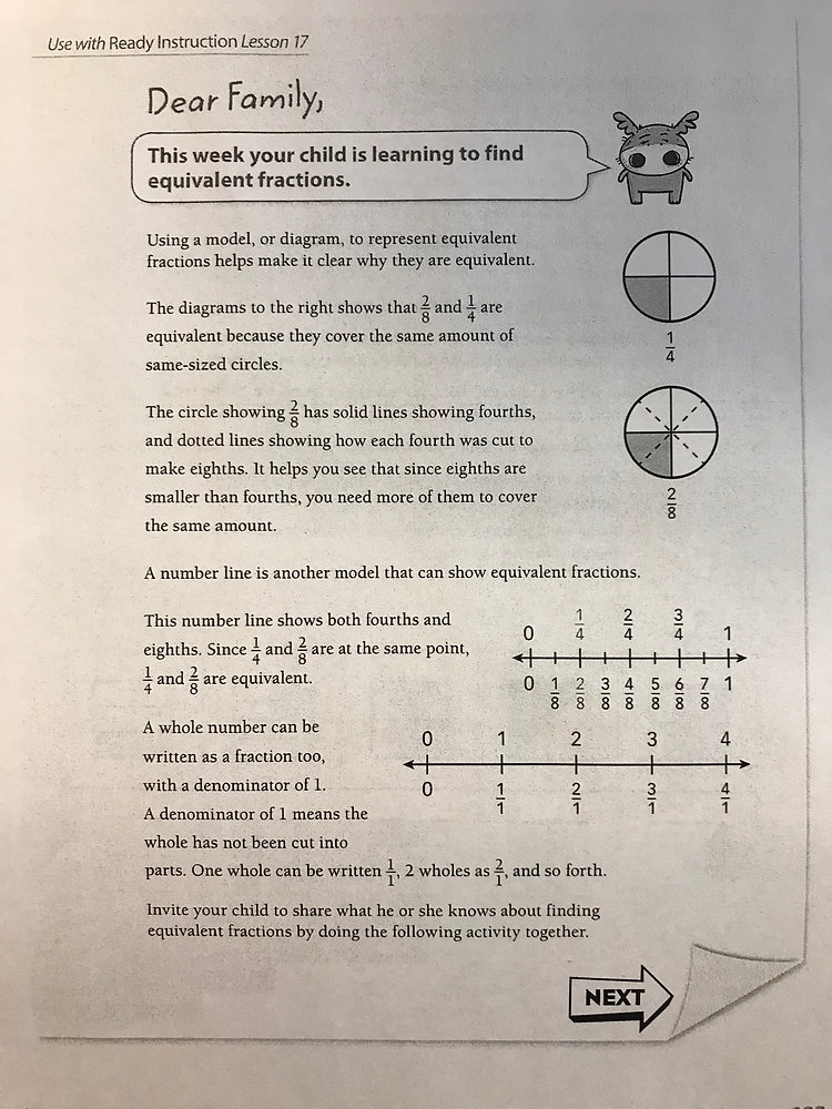 Math Class Letterstream Lesson 17 Math Family Letter