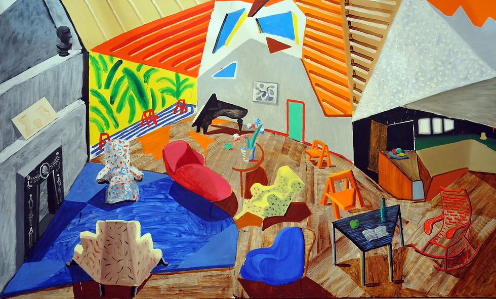 David Hockney Livingroom In LA