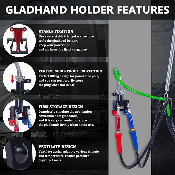 Thumbnail: 12 FT 3 in 1 ABS Power Line Air Hoses