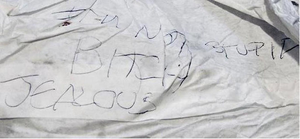 Take out bag with mysterious writing on it