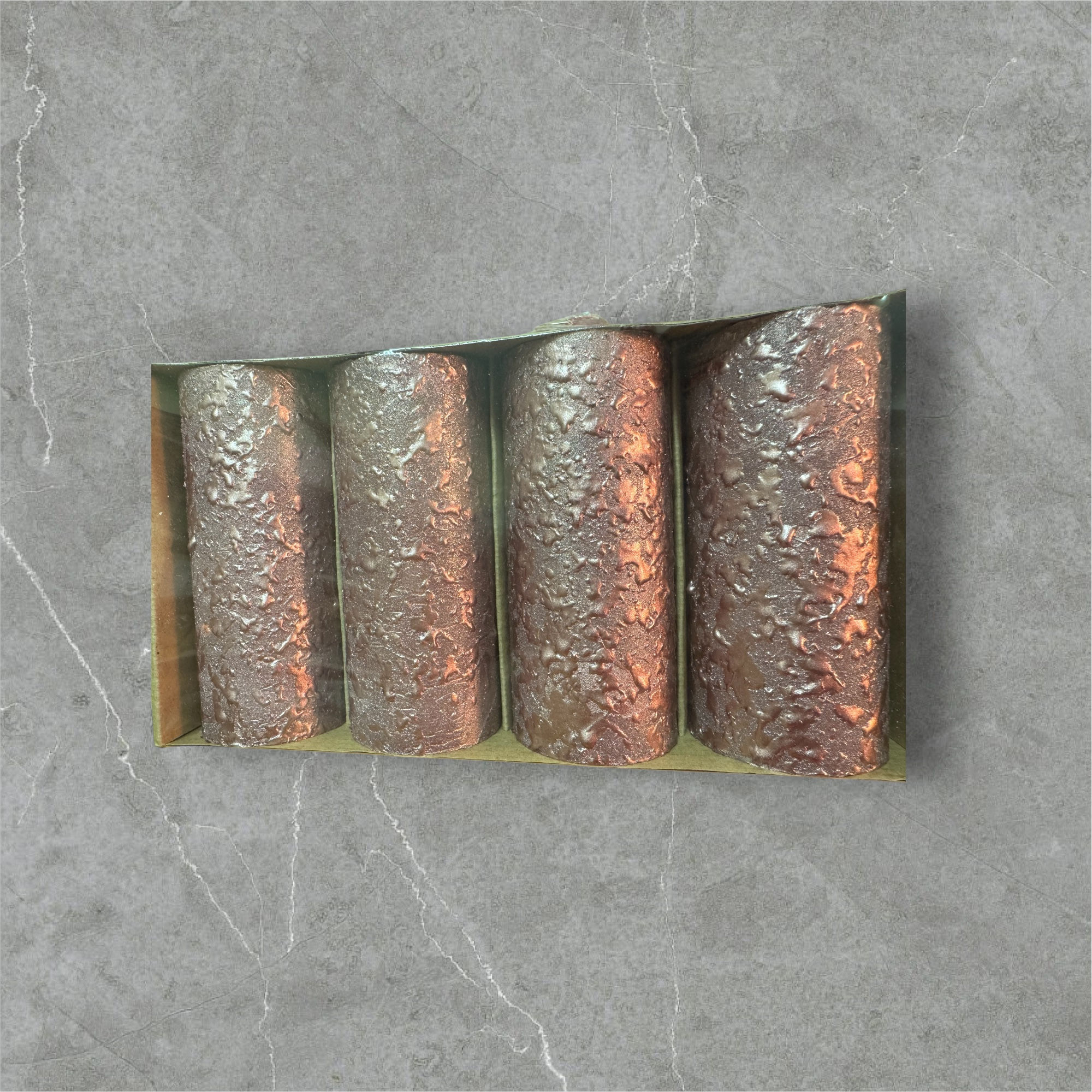 Fröcskölt henger gyertya csomag rosegold nagy