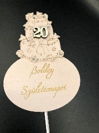 BOLDOG SZÜLETÉSNAPOT TORTA TÁBLA 20