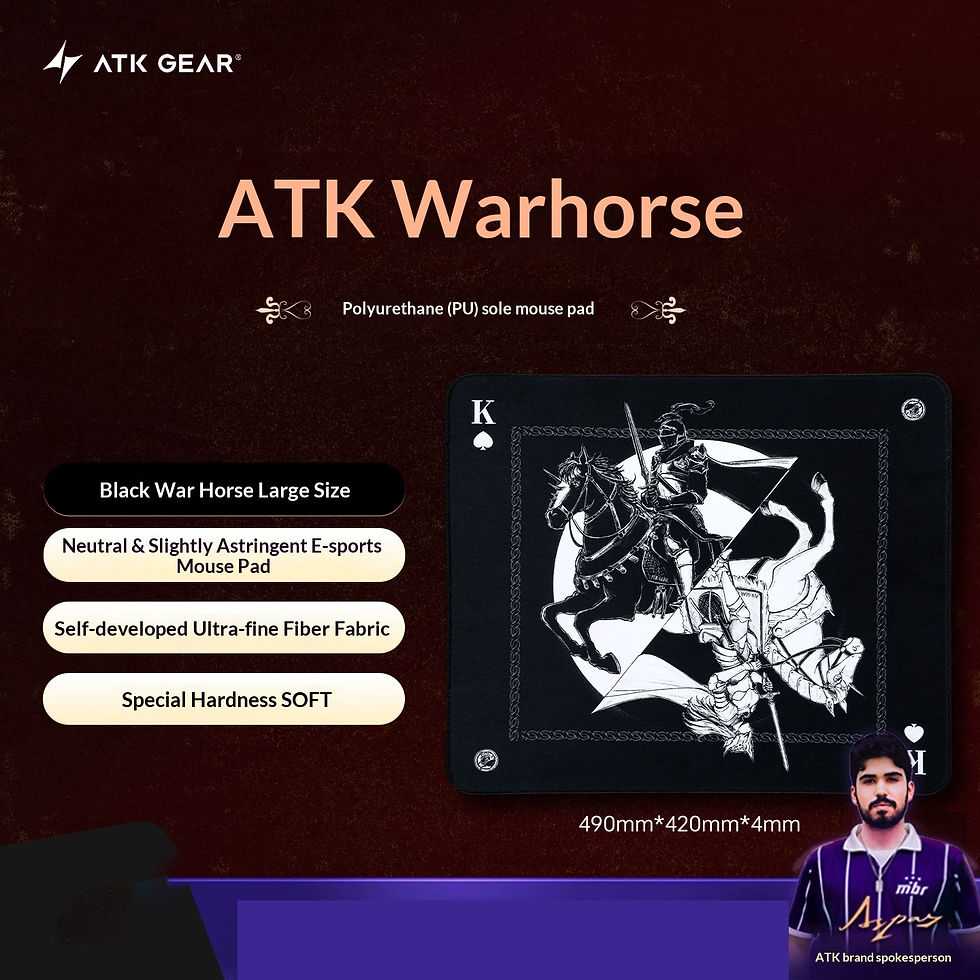縮圖：ATK Warhorse Battle Riding Mouse Pad Original Illustration E-Sports Fps Game Off