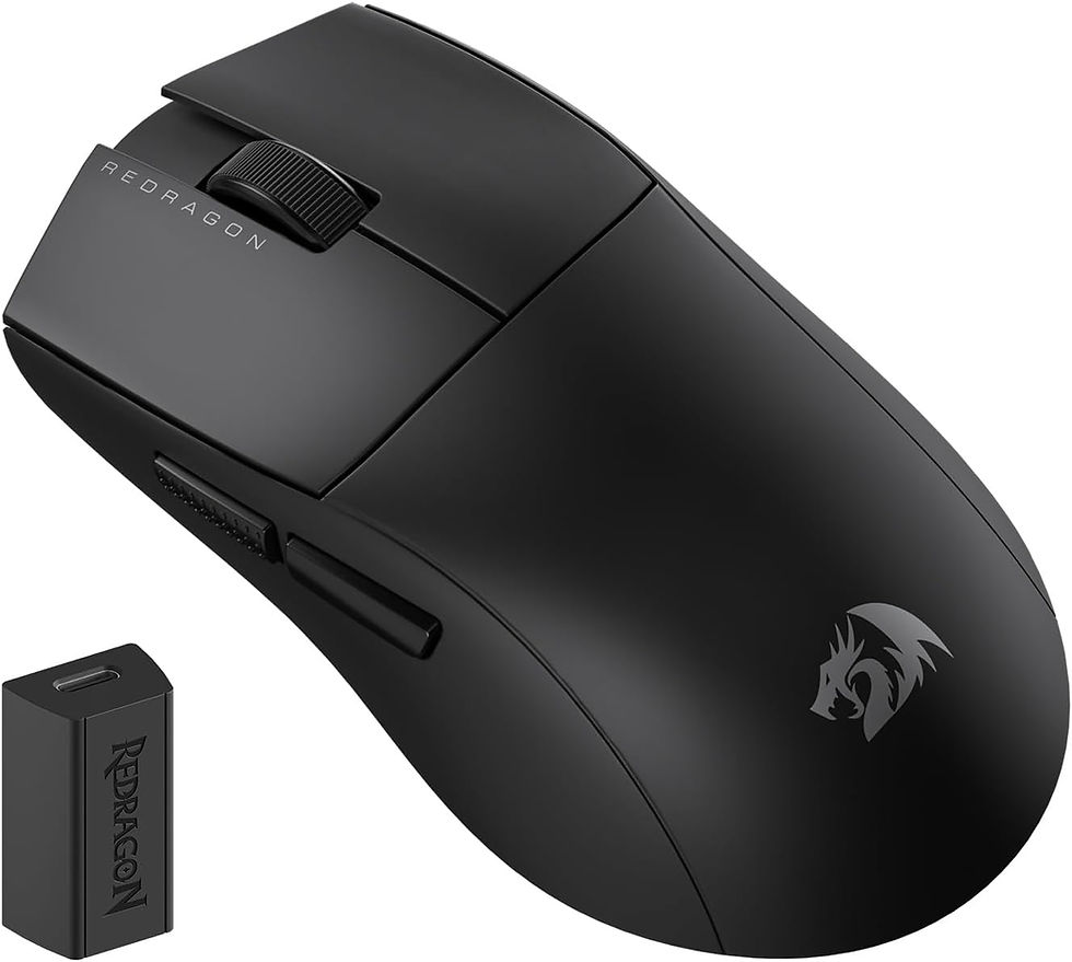 Thumbnail: Redragon M916 PRO 3-Mode Wireless Gaming Mouse, Hype-Speed 4K Polling Rate, 49G 