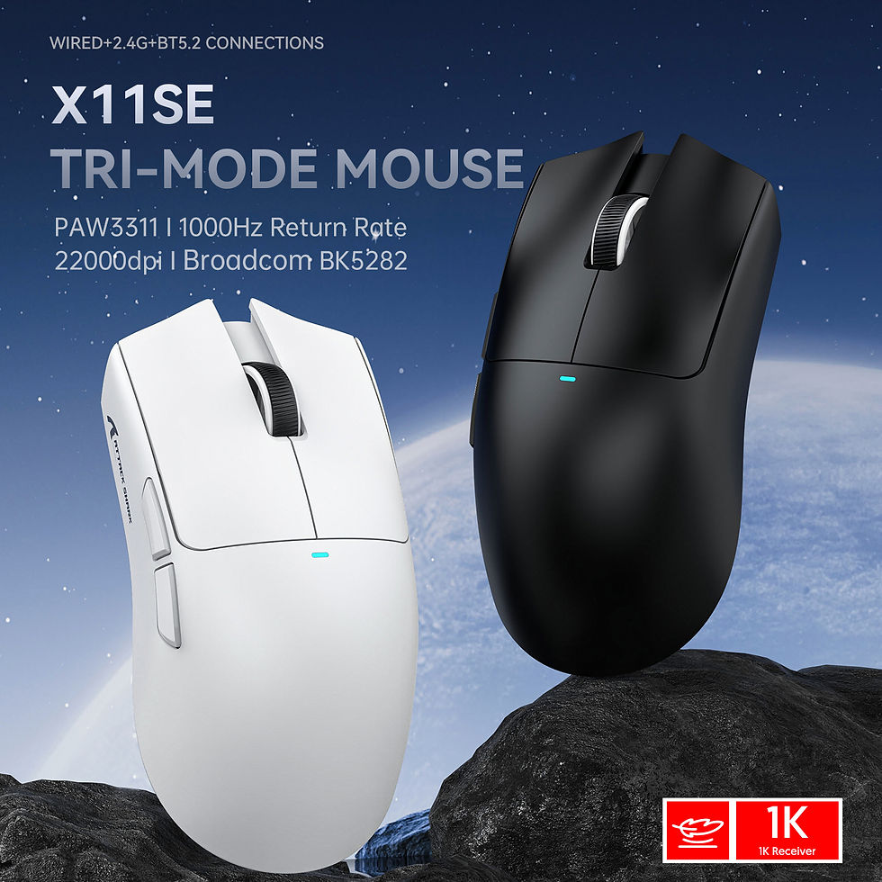 Thumbnail: Attack Shark X11  X11SE Wireless Gaming Mouse 3-Mode , PAW3311, 22000DPI, 400IPS