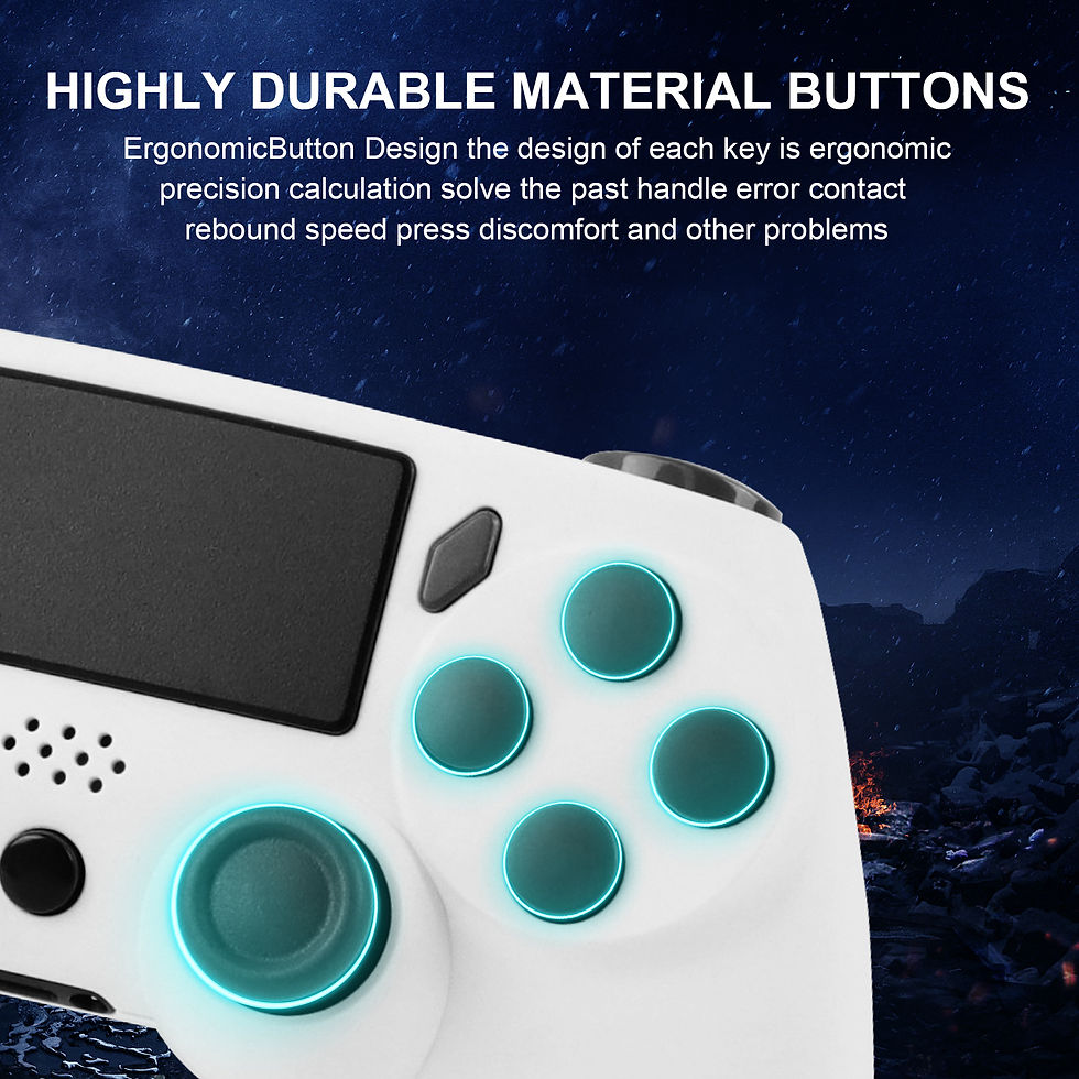 Thumbnail: GAMINJA Wireless Gamepad With 6-axis Gyroscope PC Joystick touchpad Dual Vibrati