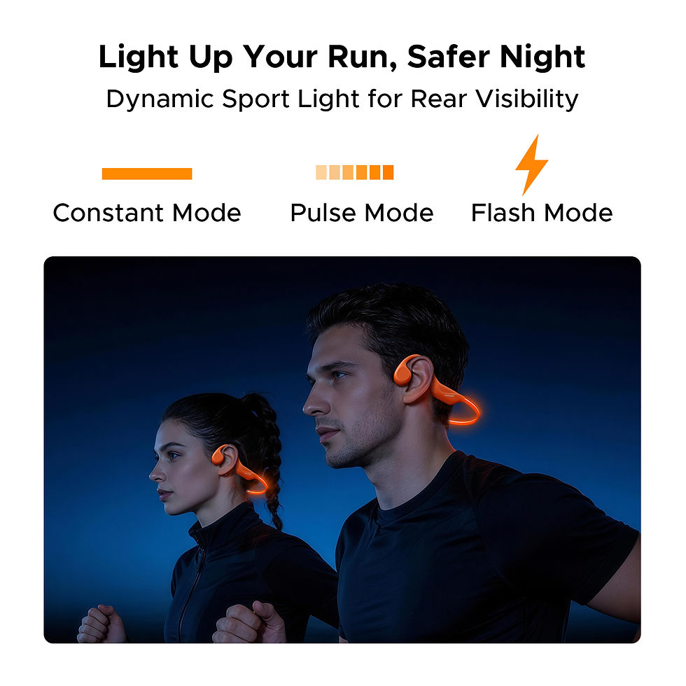 Thumbnail: DOOGEE BoneBeat Run Ray Bone Conduction Headphones 10 Hours Bluetooth 6.0 Dynami