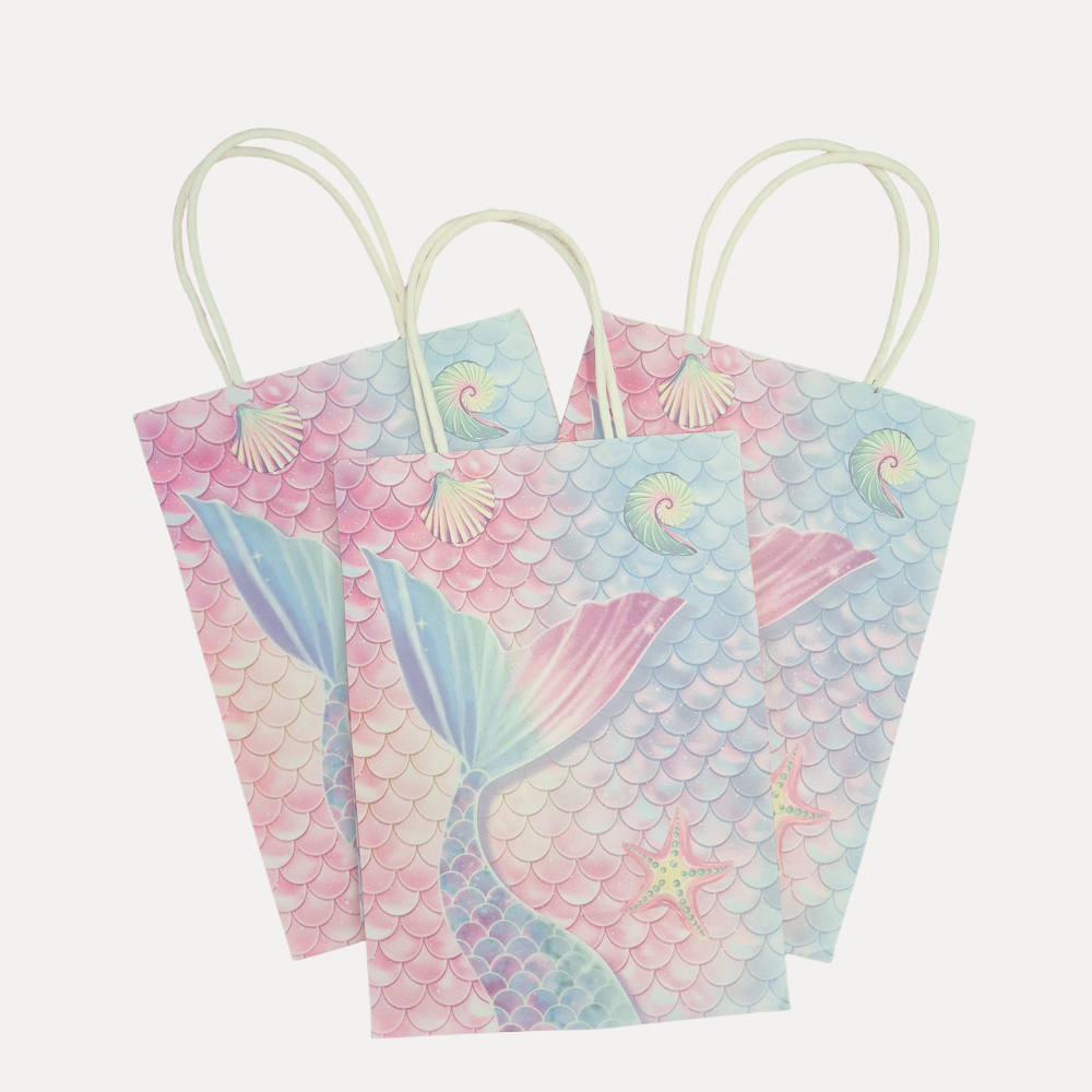 Mermaid Paper Treat Bags 8pk