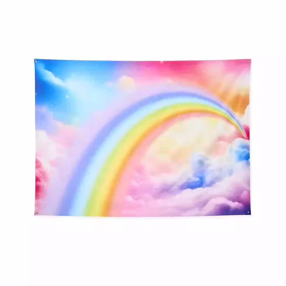 Rainbow Birthday Party Backdrop Pilbara Kids Party Hire, Balloon Garland