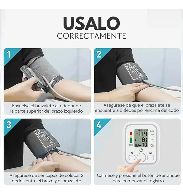 Miniatura: Tensiómetro Digital Medidor De Presión Arterial Automático