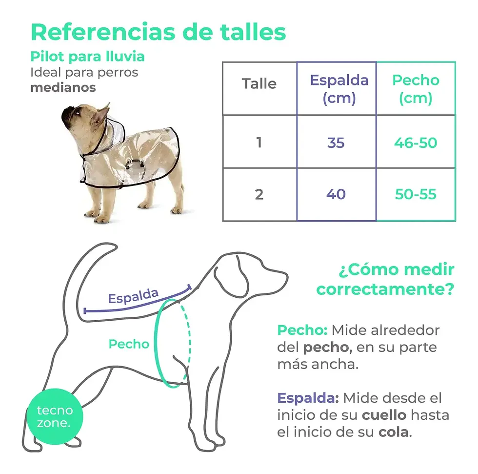 Miniatura: Pilot Para Perros Capa Para Lluvia Impermeable Mascotas