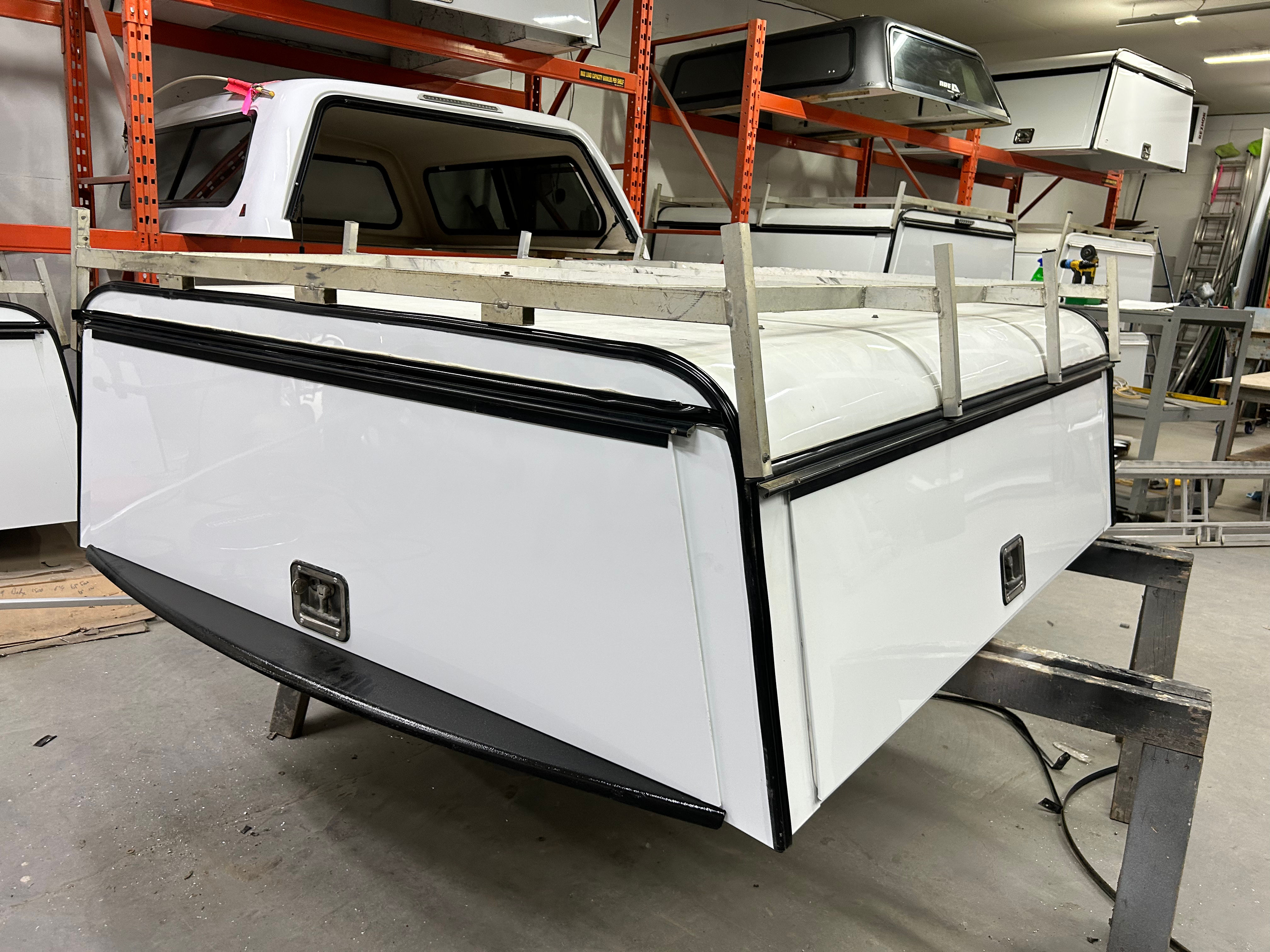 SKU753 - 6’4 Dodge Contractor Truck Canopy with Toolboxes 