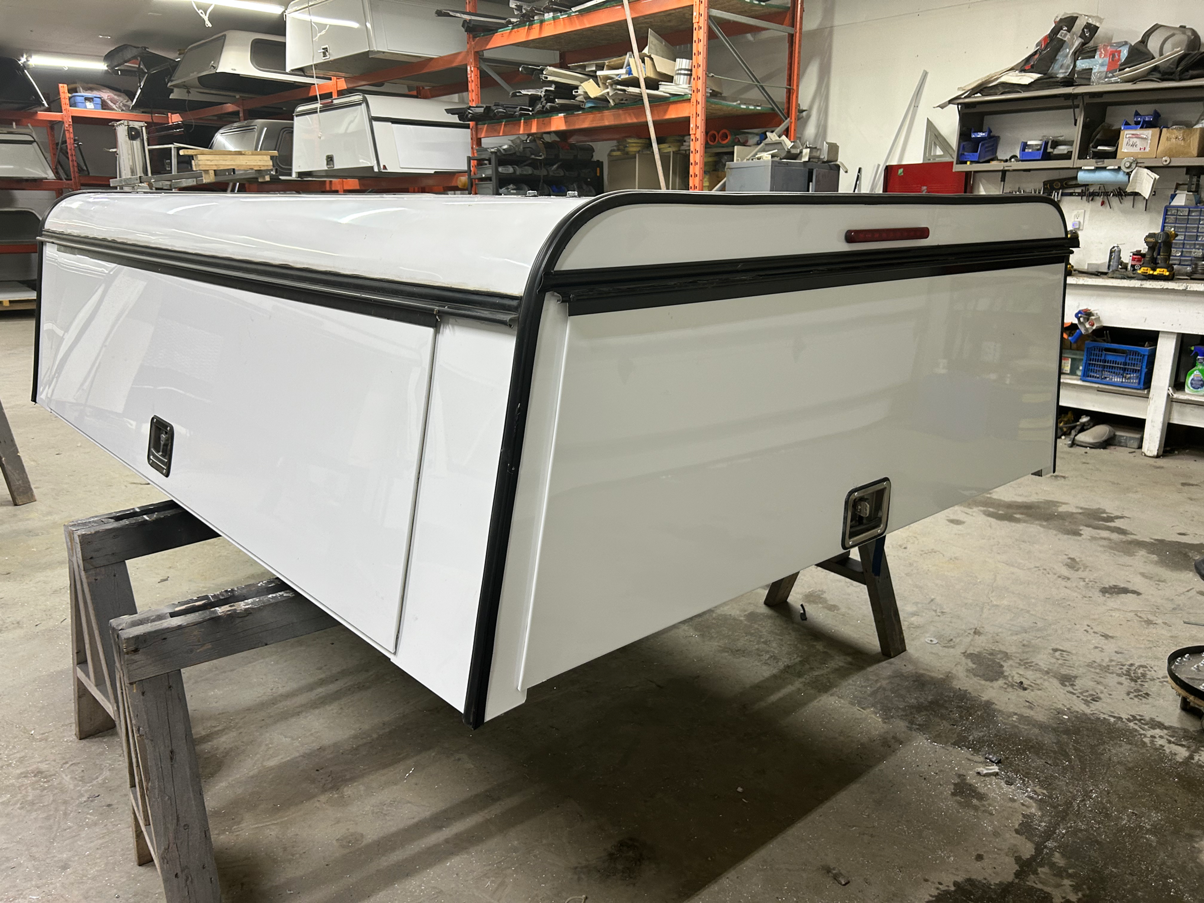 SKU652 - 8ft 26” Tall Contractor Truck Canopy with Toolboxes 